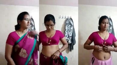 Telugu village aunty saree stripping hot clip